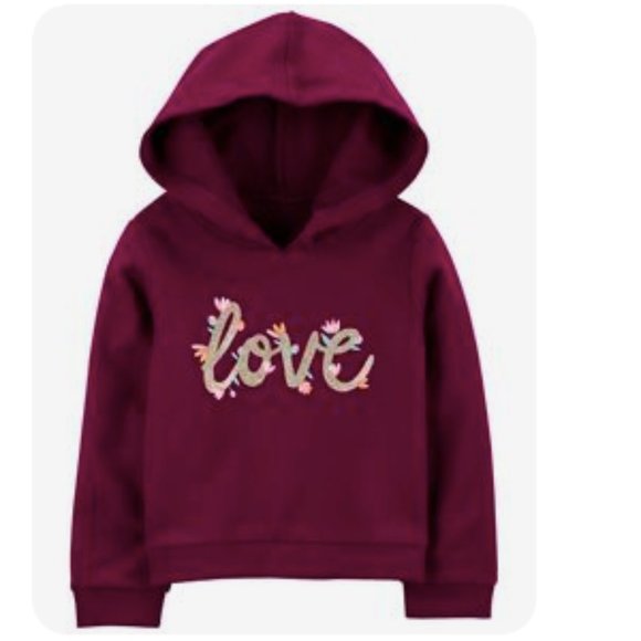 NWT Set - Carter's Love French Terry Hoodie & Joggers 18-24 mo - Picture 2 of 5